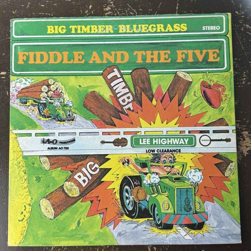 Fiddle And The Five Big Timber Bluegrass VG+ Vinyl Lp Record 1981 A&O AO700